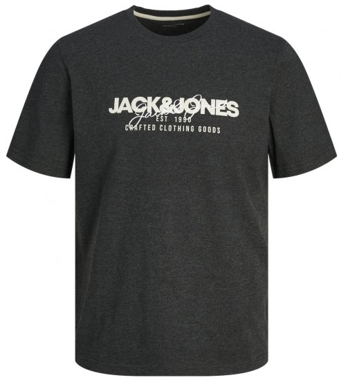 Jack & Jones JJALVIS T-Shirt Black - T-shirts - T-shirts i store størrelser - 2XL-14XL