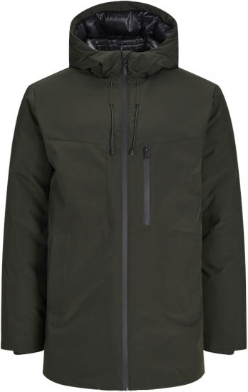 Jack & Jones PAYNE Windproof Parka Green - Jakker - Jakker i store størrelser, 2XL- 12XL