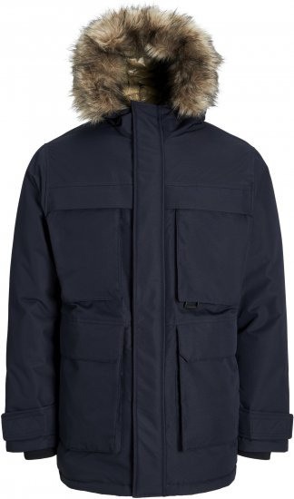 Jack & Jones STAR Parka Dark Navy - Jakker - Jakker i store størrelser, 2XL- 12XL