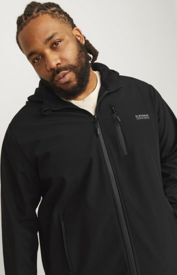 Jack & Jones JJTAYLOR Softshell Jacket Black - Jakker - Jakker i store størrelser, 2XL- 12XL