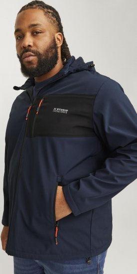 Jack & Jones JJTAYLOR Softshell Jacket Navy Blazer - Jakker - Jakker i store størrelser, 2XL- 12XL