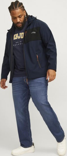 Jack & Jones JJTAYLOR Softshell Jacket Navy Blazer - Jakker - Jakker i store størrelser, 2XL- 12XL