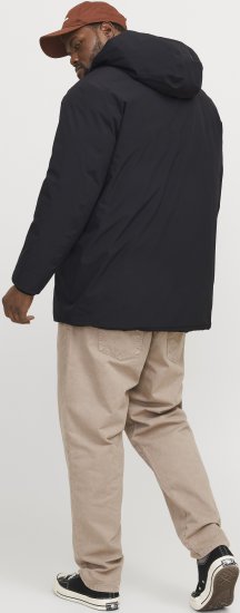 Jack & Jones KEEN Windproof Parka Black - Jakker - Jakker i store størrelser, 2XL- 12XL