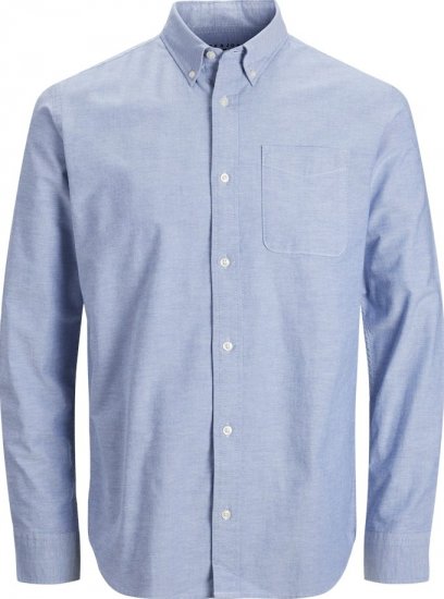 Jack & Jones Brook Oxford Long Sleeve Shirt Cashmere Blue - Skjorter - Skjorter til store mænd 2XL- 8XL