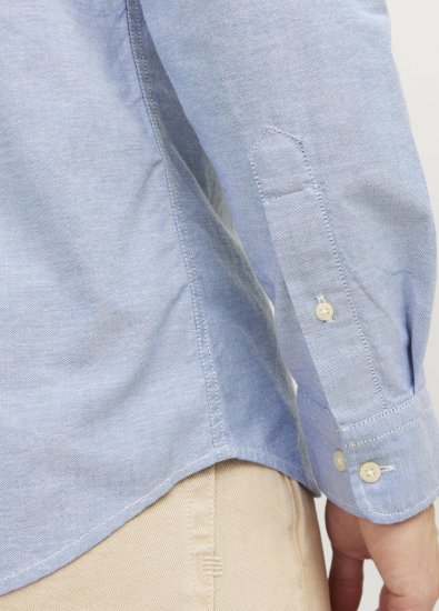 Jack & Jones Brook Oxford Long Sleeve Shirt Cashmere Blue - Skjorter - Skjorter til store mænd 2XL- 8XL
