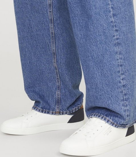 Jack & Jones Jordan Sneakers Bright White/NAVY BLAZER - Herresko 40-52 - 