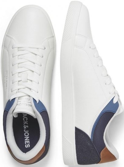 Jack & Jones Jordan Sneakers Bright White/NAVY BLAZER - Herresko 40-52 - 