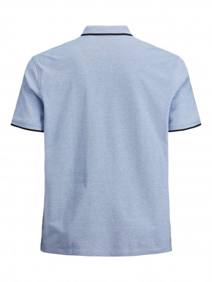 Jack & Jones PAULOS Short Sleeve Polo Light Blue/PS - Polotrøjer - Polotrøjer 2XL-8XL