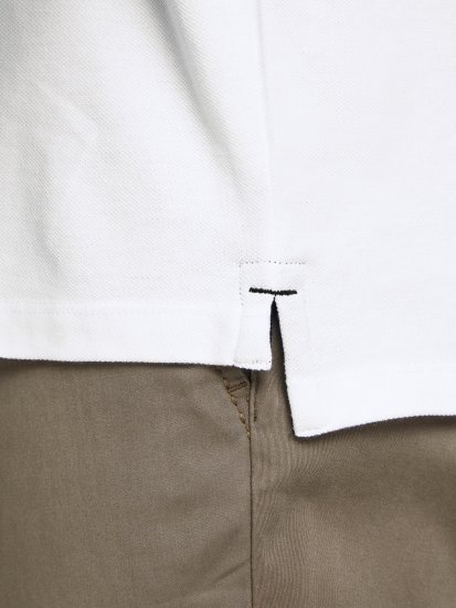 Jack & Jones PAULOS Short Sleeve Polo White/PS - Polotrøjer - Polotrøjer 2XL-8XL