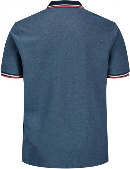 Jack & Jones PAULOS Short Sleeve Polo Denim Blue/PS - Polotrøjer - Polotrøjer 2XL-8XL