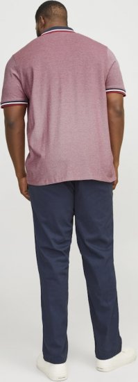 Jack & Jones PAULOS Short Sleeve Polo Rio Red/PS - Polotrøjer - Polotrøjer 2XL-8XL