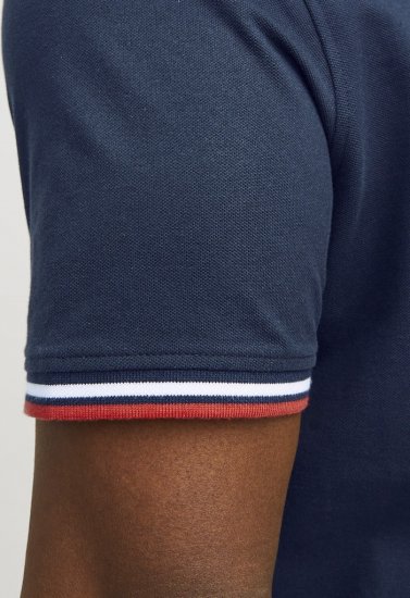 Jack & Jones PAULOS Short Sleeve Polo Navy Blazer - Polotrøjer - Polotrøjer 2XL-8XL