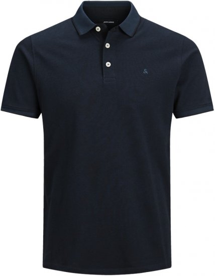 Jack & Jones PAULOS Short Sleeve Polo Dark Navy/PS - Polotrøjer - Polotrøjer 2XL-8XL