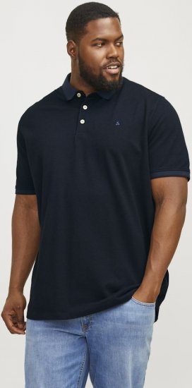 Jack & Jones PAULOS Short Sleeve Polo Dark Navy/PS - Polotrøjer - Polotrøjer 2XL-8XL