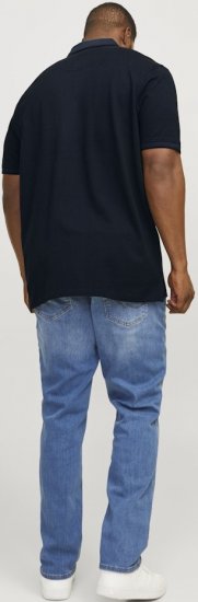 Jack & Jones PAULOS Short Sleeve Polo Dark Navy/PS - Polotrøjer - Polotrøjer 2XL-8XL