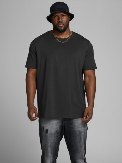 Jack & Jones Organic Basic T-shirt Black - T-shirts - T-shirts i store størrelser - 2XL-14XL