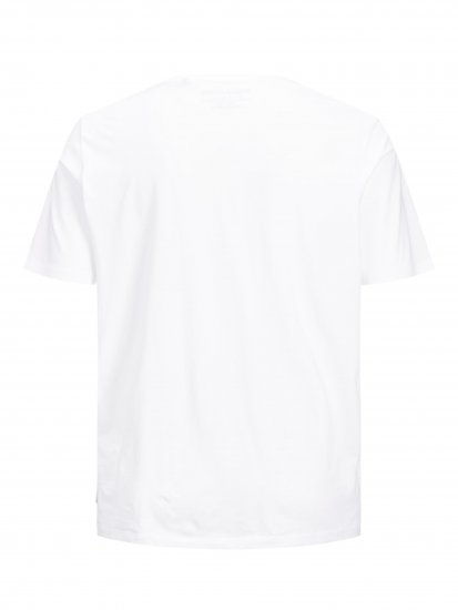 Jack & Jones Organic Basic T-shirt White - T-shirts - T-shirts i store størrelser - 2XL-14XL