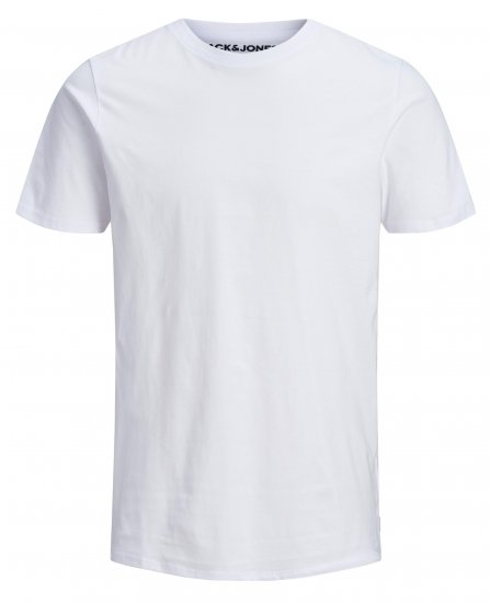 Jack & Jones Organic Basic T-shirt White - T-shirts - T-shirts i store størrelser - 2XL-14XL
