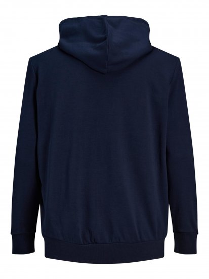 Jack & Jones Basic Sweat Zip Hood Navy Blazer - Trøjer og hættetrøjer - Trøjer og Hættetrøjer i store størrelser - 2XL-14XL