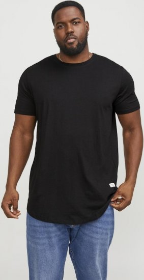 Jack & Jones NOA Crew Neck T-Shirt Black - T-shirts - T-shirts i store størrelser - 2XL-14XL