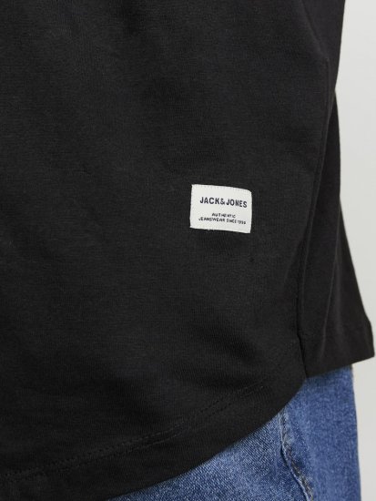 Jack & Jones NOA Crew Neck T-Shirt Black - T-shirts - T-shirts i store størrelser - 2XL-14XL