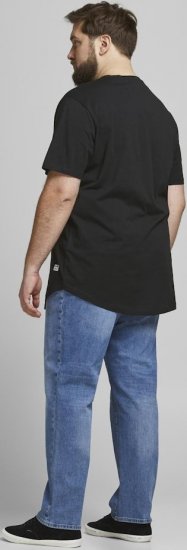 Jack & Jones NOA Crew Neck T-Shirt Black - T-shirts - T-shirts i store størrelser - 2XL-14XL