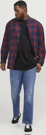 Jack & Jones NOA Crew Neck T-Shirt Black - T-shirts - T-shirts i store størrelser - 2XL-14XL