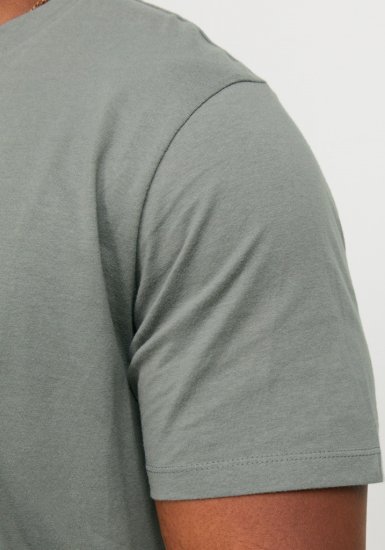 Jack & Jones NOA Crew Neck T-Shirt Grey - T-shirts - T-shirts i store størrelser - 2XL-14XL