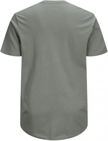 Jack & Jones NOA Crew Neck T-Shirt Grey - T-shirts - T-shirts i store størrelser - 2XL-14XL