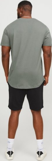Jack & Jones NOA Crew Neck T-Shirt Grey - T-shirts - T-shirts i store størrelser - 2XL-14XL
