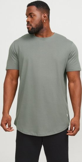 Jack & Jones NOA Crew Neck T-Shirt Grey - T-shirts - T-shirts i store størrelser - 2XL-14XL