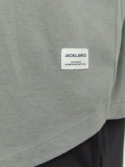 Jack & Jones NOA Crew Neck T-Shirt Grey - T-shirts - T-shirts i store størrelser - 2XL-14XL
