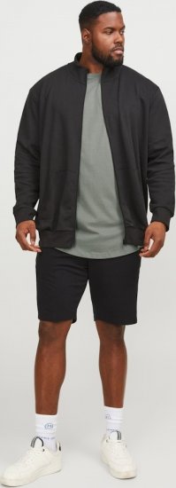 Jack & Jones NOA Crew Neck T-Shirt Grey - T-shirts - T-shirts i store størrelser - 2XL-14XL