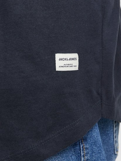 Jack & Jones NOA Crew Neck T-Shirt Navy Blazer - T-shirts - T-shirts i store størrelser - 2XL-14XL