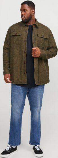 Jack & Jones NOA Crew Neck T-Shirt Navy Blazer - T-shirts - T-shirts i store størrelser - 2XL-14XL