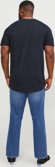 Jack & Jones NOA Crew Neck T-Shirt Navy Blazer - T-shirts - T-shirts i store størrelser - 2XL-14XL