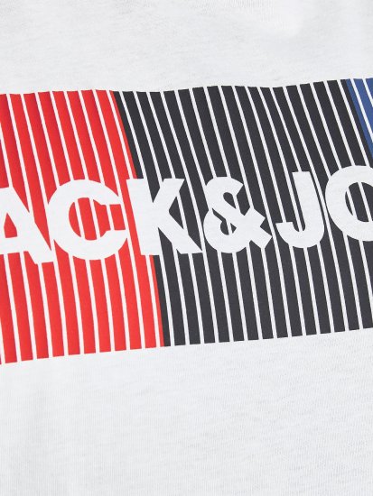 Jack & Jones JJECORP Logo Play T-Shirt White - T-shirts - T-shirts i store størrelser - 2XL-14XL