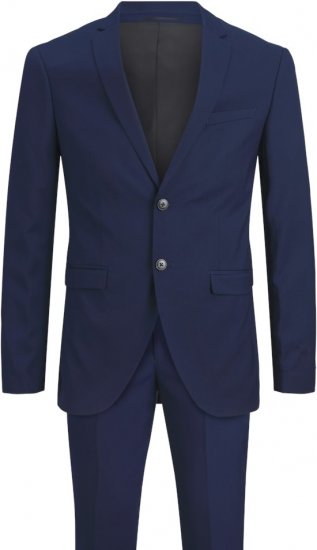 Jack & Jones FRANCO Suit Medieval Blue - Habitter og blazere - Habitter og jakkesæt i store størrelser