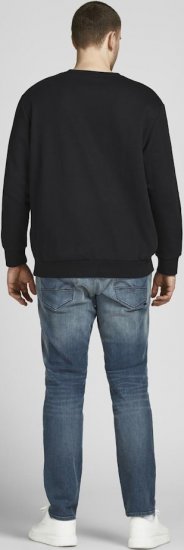Jack & Jones Basic Sweatshirt Black - Trøjer og hættetrøjer - Trøjer og Hættetrøjer i store størrelser - 2XL-14XL