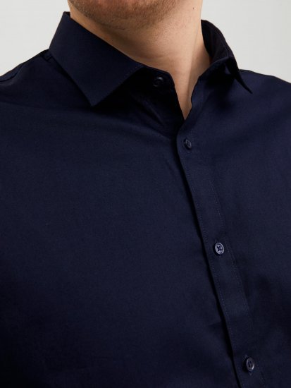 Jack & Jones CARDIFF Dress Shirt Navy - Skjorter - Skjorter til store mænd 2XL- 8XL