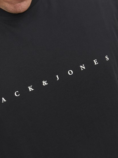 Jack & Jones STAR T-Shirt Black - T-shirts - T-shirts i store størrelser - 2XL-14XL