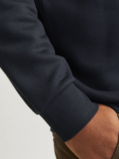 Jack & Jones 2 COL LOGO Hoodie Dark Navy - Trøjer og hættetrøjer - Trøjer og Hættetrøjer i store størrelser - 2XL-14XL
