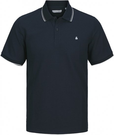 Jack & Jones AUSTIN PLAY Polo Dark Blue - Polotrøjer - Polotrøjer 2XL-8XL