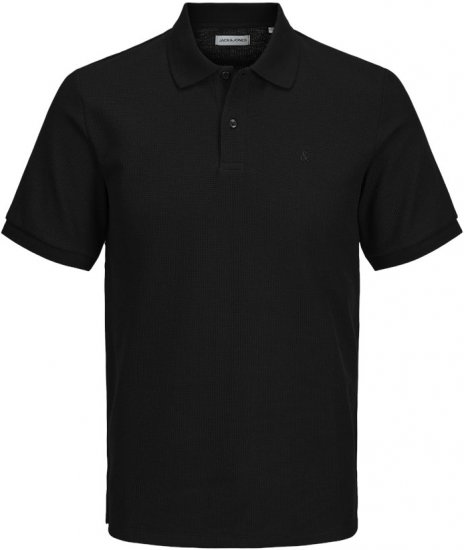 Jack & Jones AUSTIN CLASSIC Polo Black - Polotrøjer - Polotrøjer 2XL-8XL