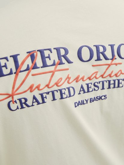 Jack & Jones Lington Crew Neck T-Shirt White - T-shirts - T-shirts i store størrelser - 2XL-14XL