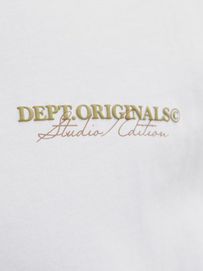 Jack & Jones Lington Crew Neck T-Shirt Bright White - T-shirts - T-shirts i store størrelser - 2XL-14XL