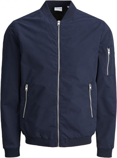 Jack & Jones RUSH Bomber Jacket Navy Blazer - Jakker - Jakker i store størrelser, 2XL- 12XL