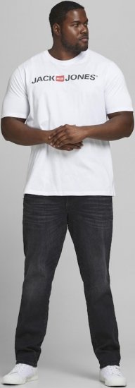 Jack & Jones JJECORP LOGO T-Shirt White - T-shirts - T-shirts i store størrelser - 2XL-14XL