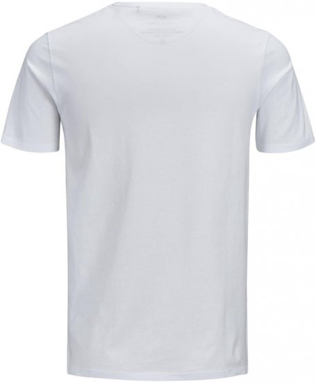 Jack & Jones JJECORP LOGO T-Shirt White - T-shirts - T-shirts i store størrelser - 2XL-14XL