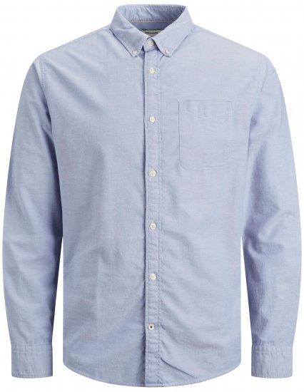 Jack & Jones OXFORD LS Shirt Cashmere Blue - Skjorter - Skjorter til store mænd 2XL- 8XL
